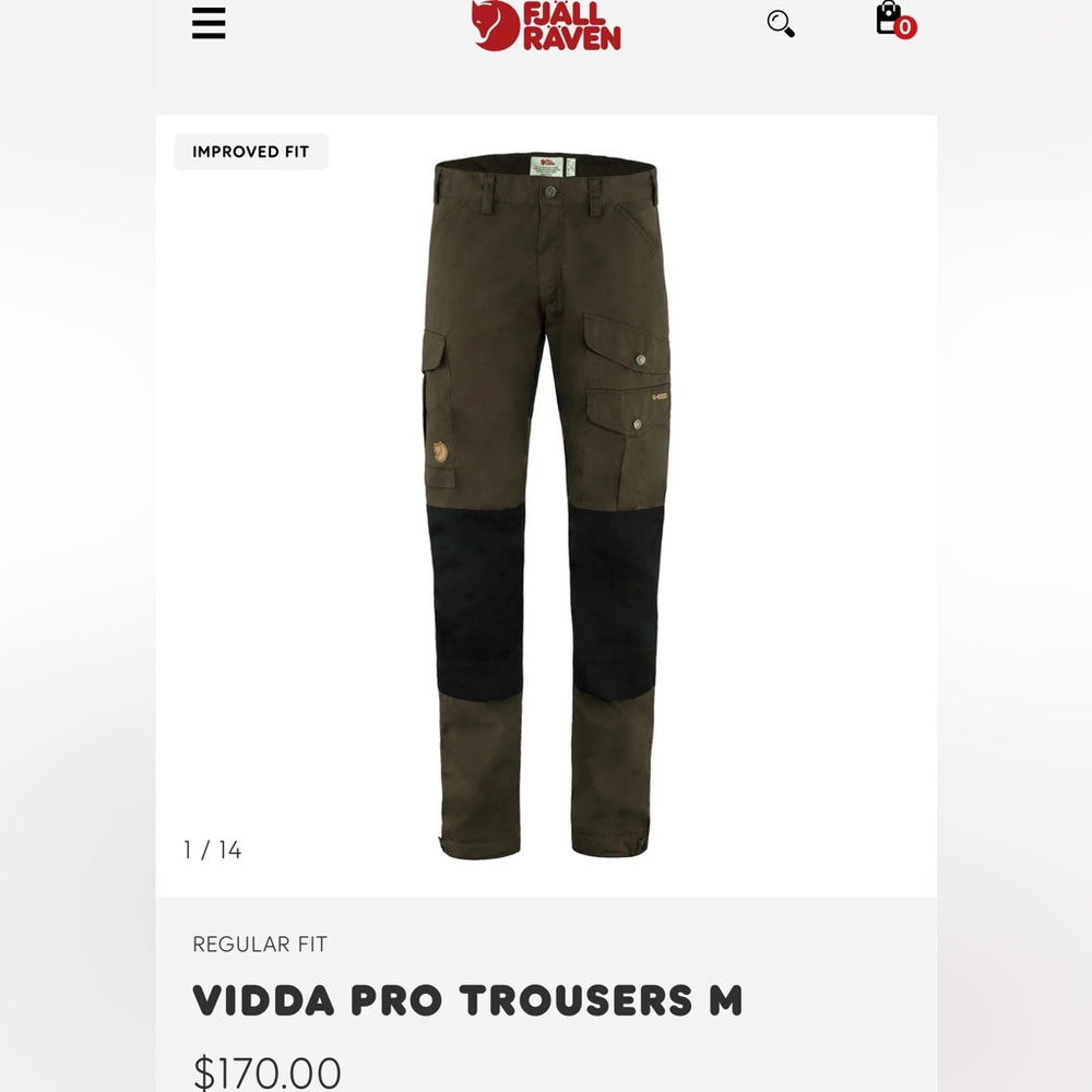 Fjallraven Vidda Pro Trousers M